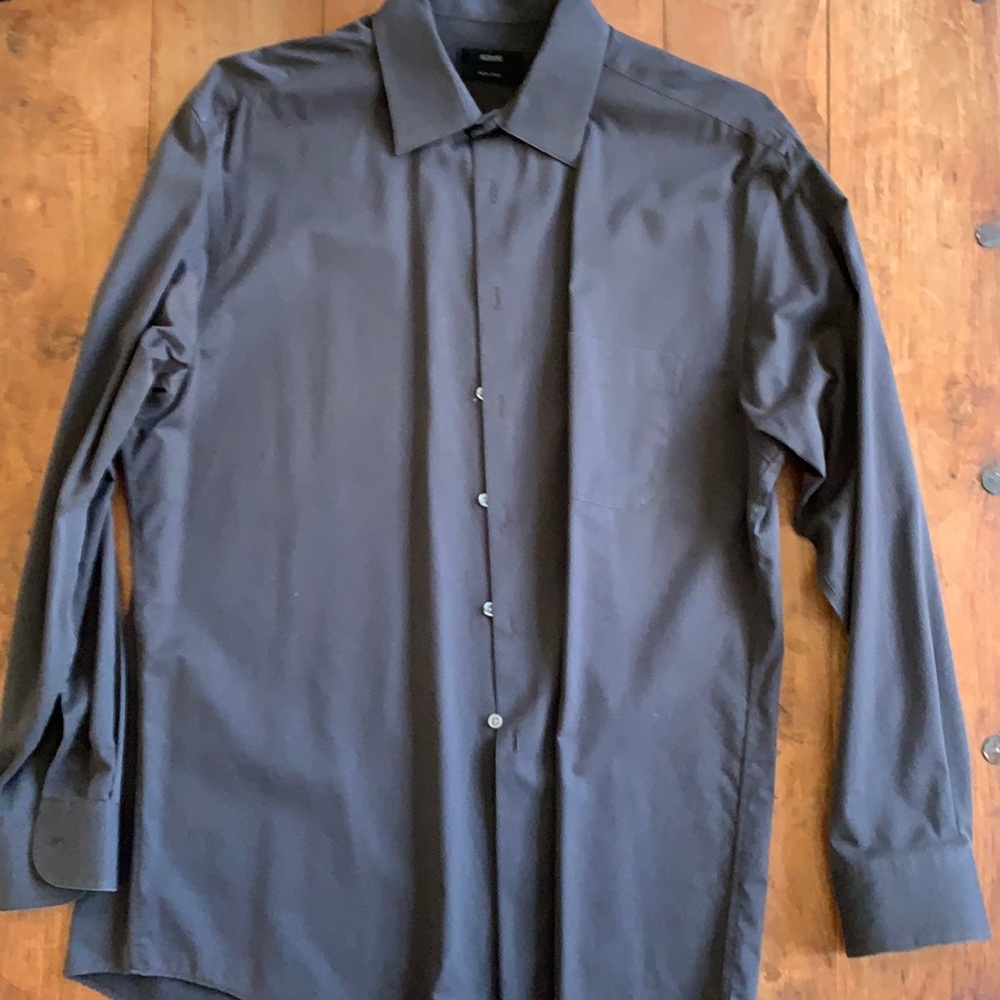 Mens Alfani iron free collard shirt 16 34/35